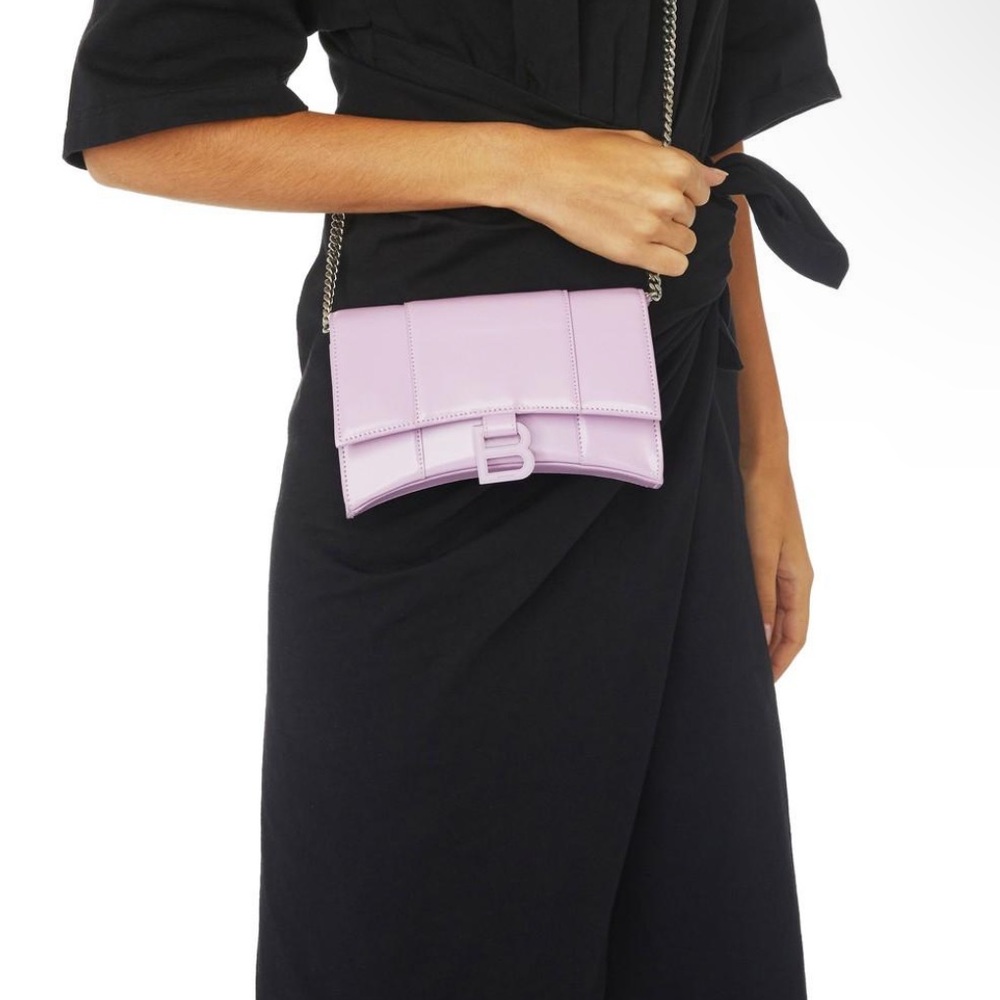 Balenciaga hourglass chain wallet
